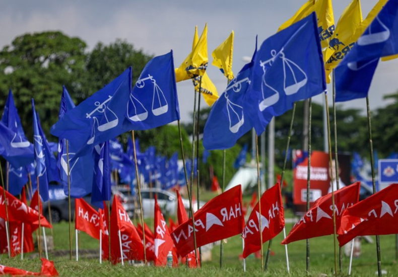 Johor election flags featured image